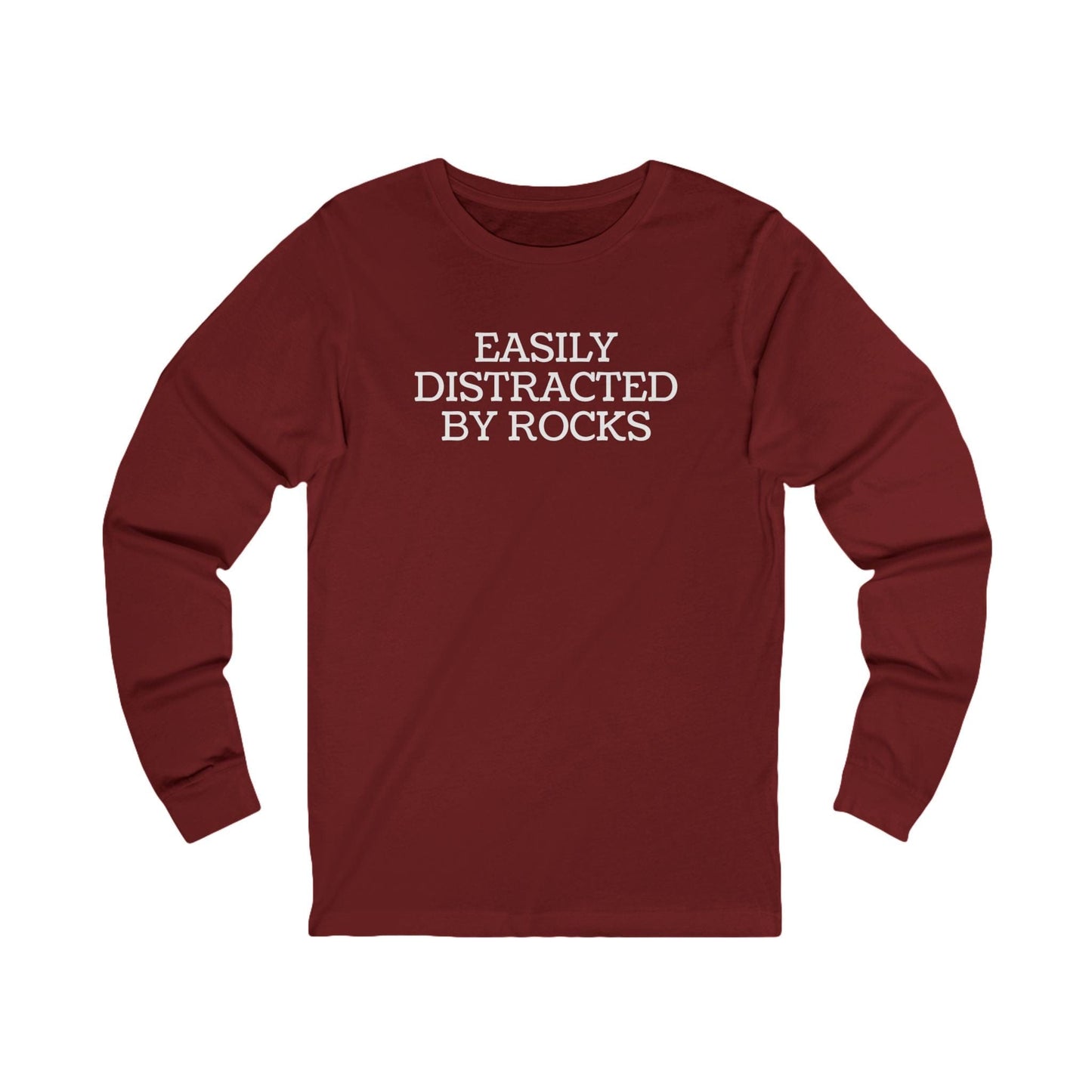 Long-sleeve Cardinal / S Easily Distracted By Rocks Long Sleeve