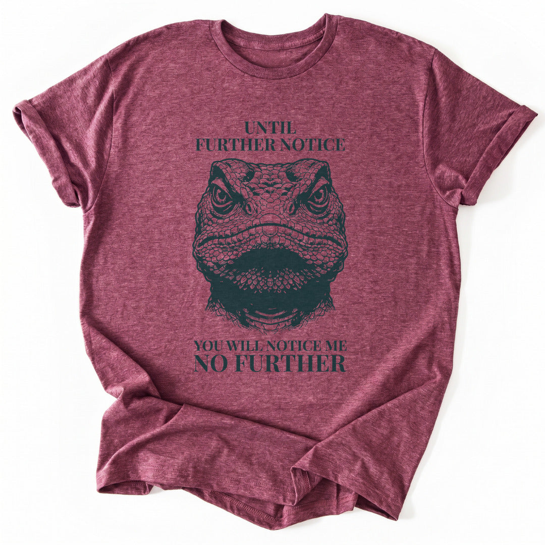 T-Shirt Heather Cardinal / S Further Notice
