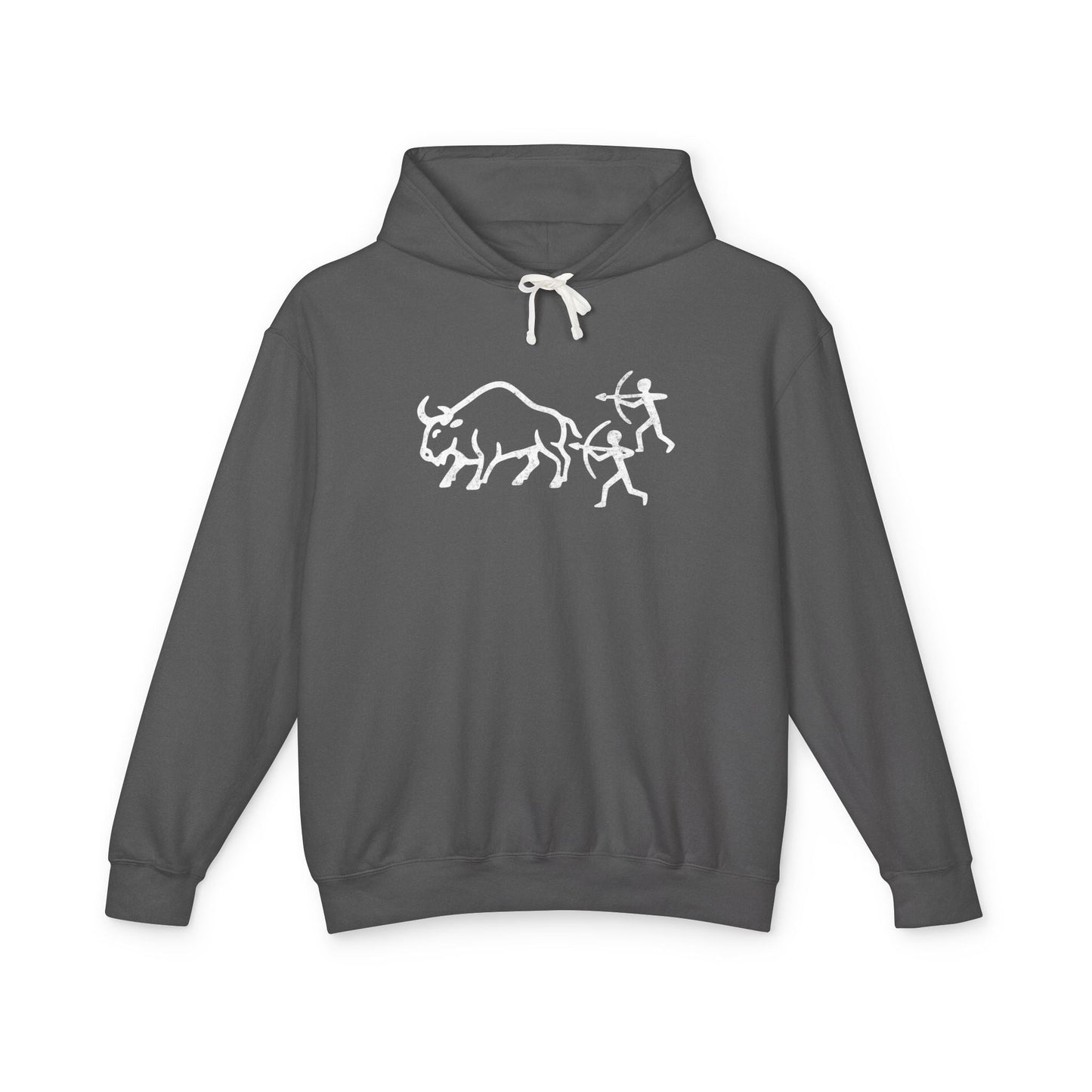 Hoodie Pepper / S Bison Hunt Carving Premium Hoodie