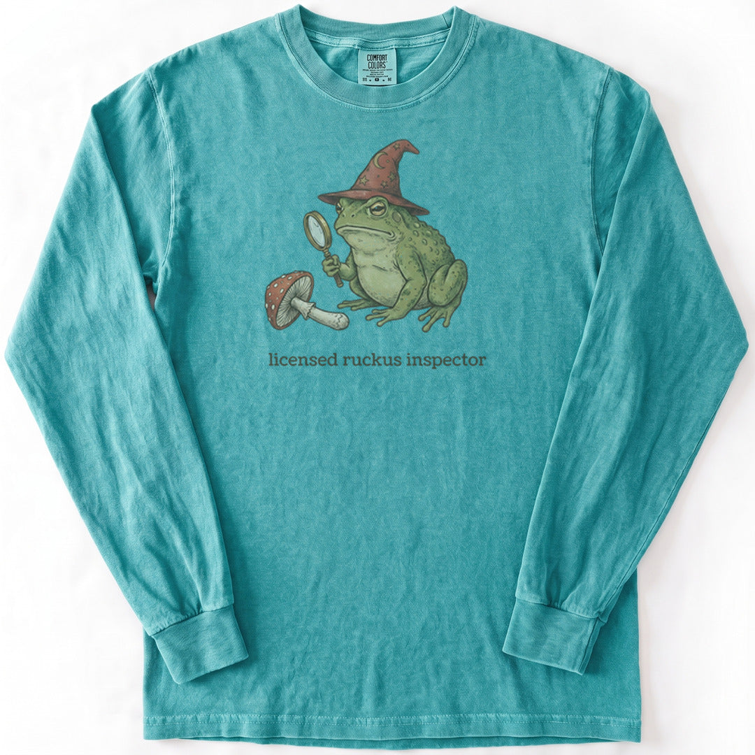 Licensed Ruckus Inspector II Premium LS - Comfort Colors garment-dyed long sleeve in Seafoam from Summit Soul
