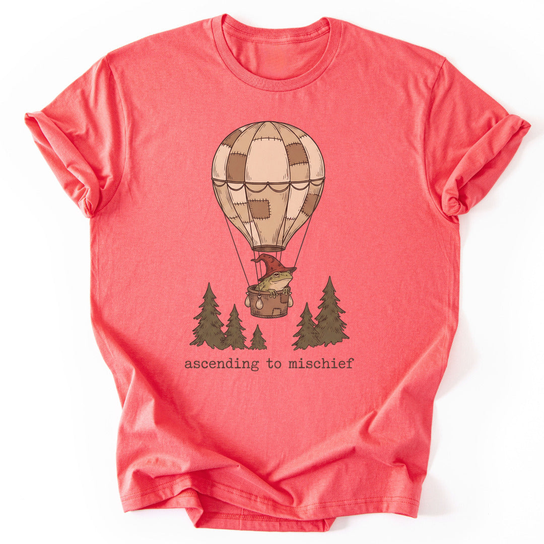 Ascending to Mischief - Coral Silk