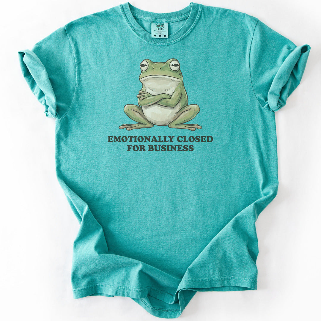 Emotionally Closed for Business Premium - Seafoam