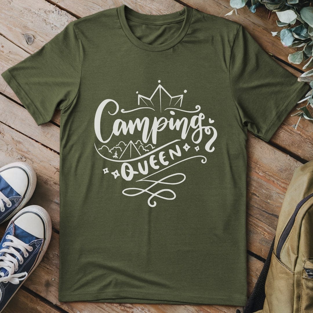 T-Shirt Military Green / S Camping Queen T-Shirt