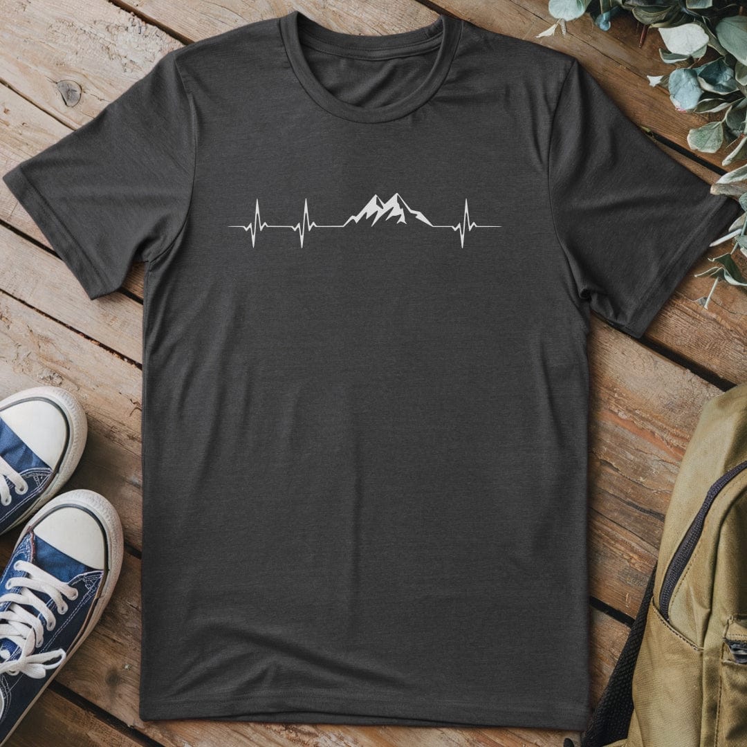 T-Shirt Dark Heather / S Mountain Pulse Minimalist T-Shirt