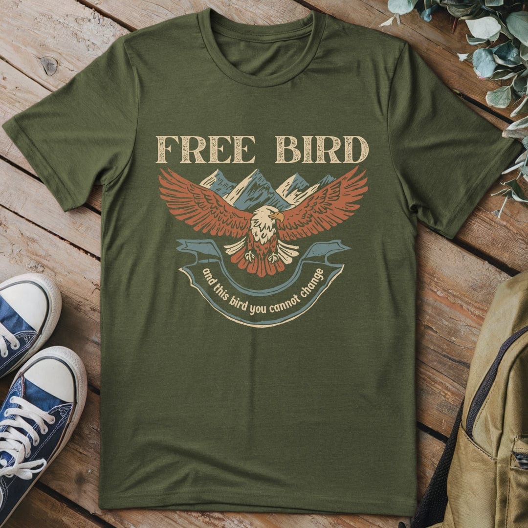T-Shirt Military Green / S Free Bird T-Shirt