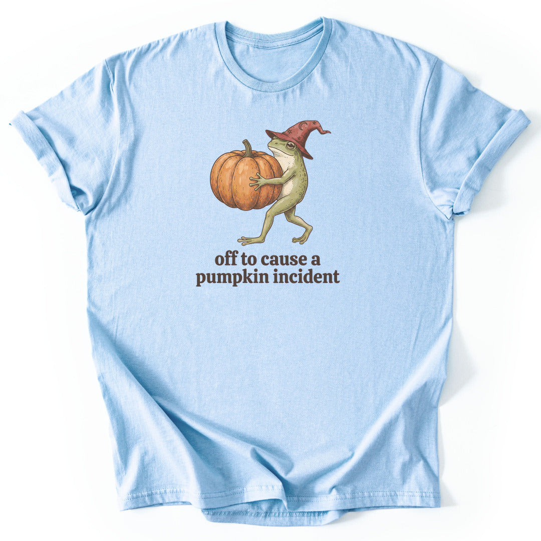 Off to Cause a Pumpkin Incident - Light Blue