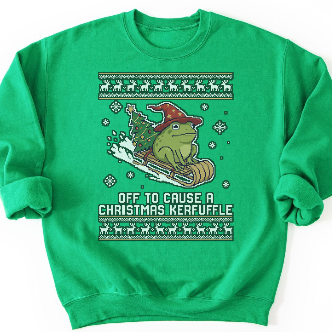 Christmas Kerfuffle Sweatshirt - Irish Green