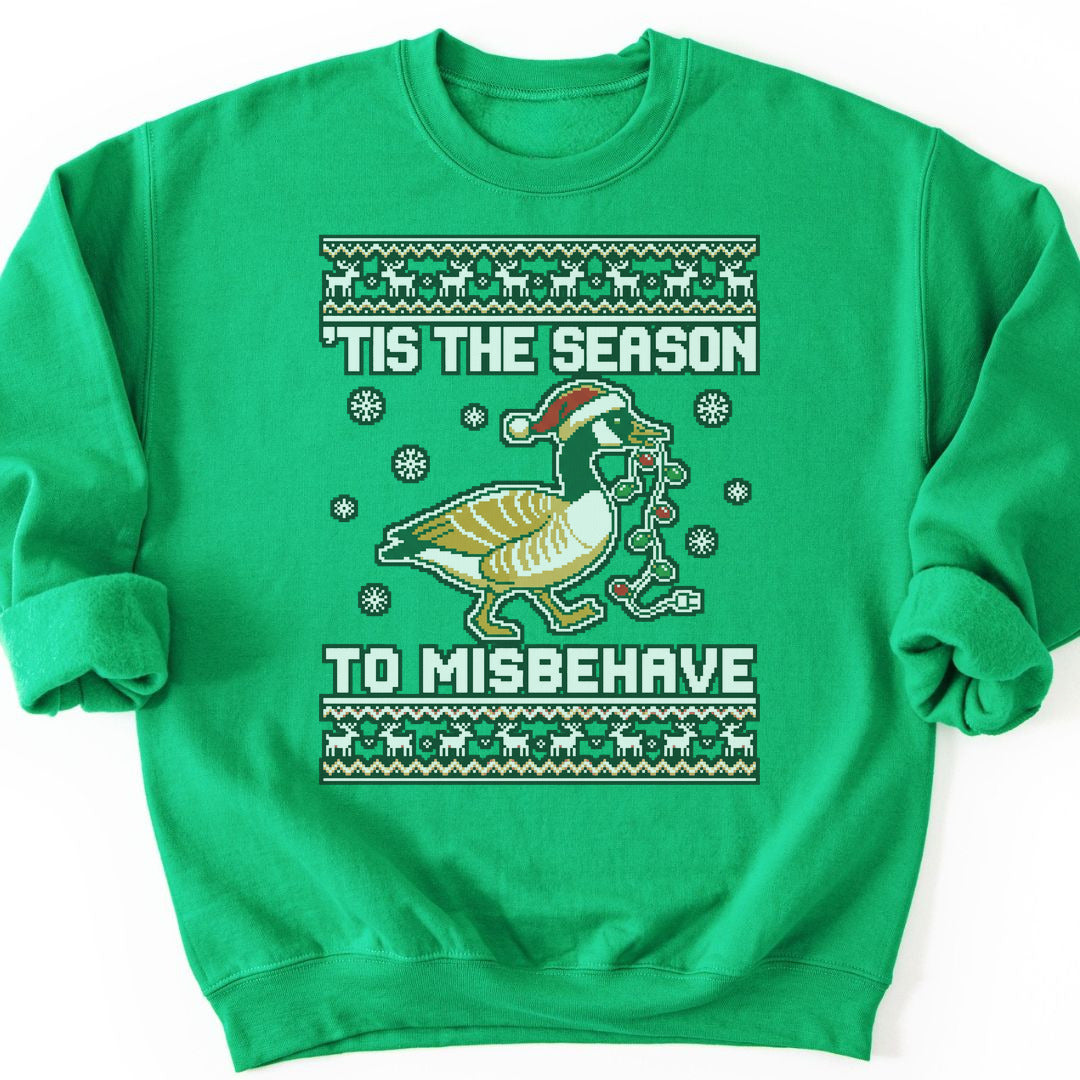Misbehaving Goose Sweatshirt - Irish Green
