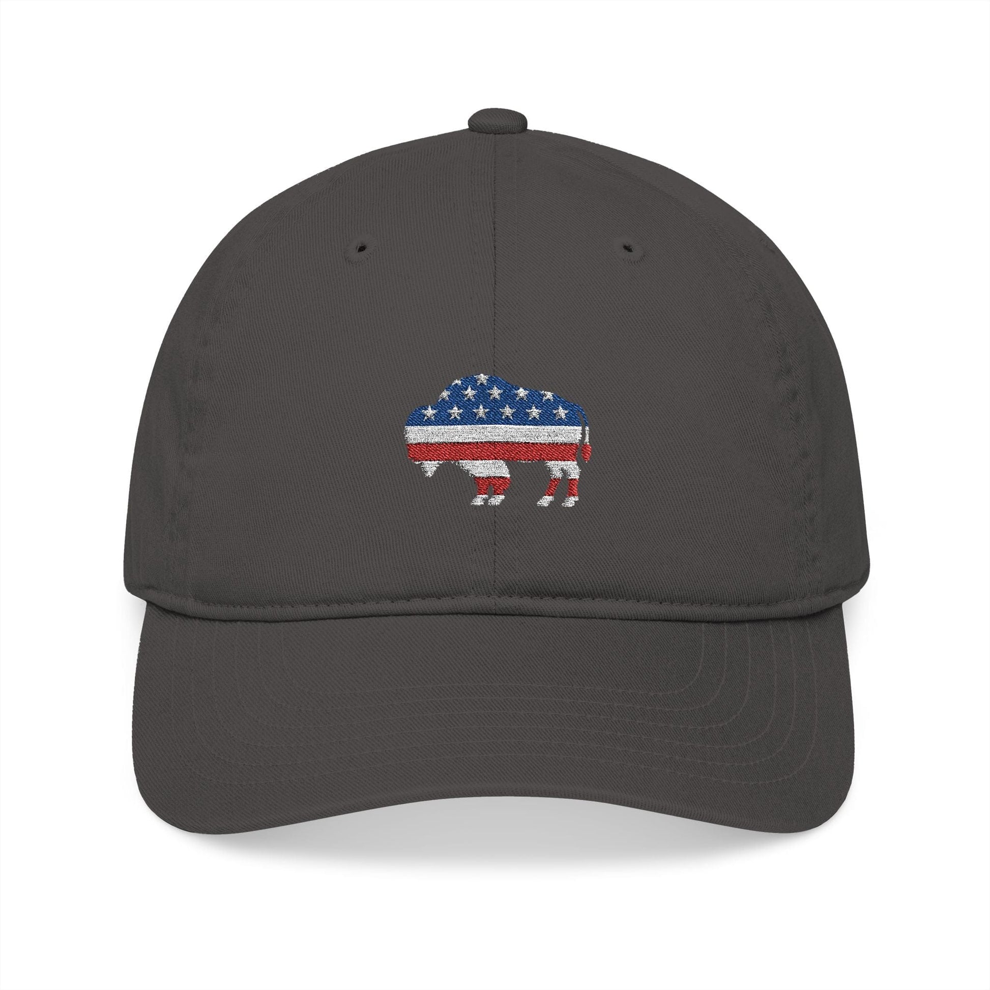 Hats Charcoal Organic Baseball Cap - Bison
