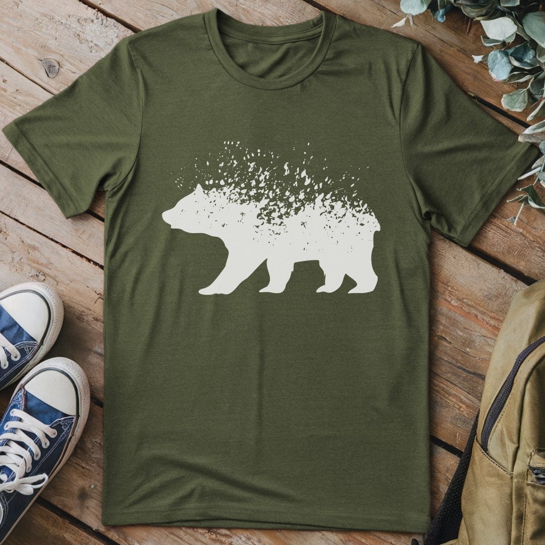 T-Shirt Military Green / S Bear Dissolve T-Shirt