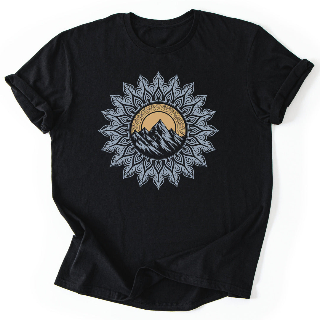 T-Shirt Black / S Mountain Mandala T-Shirt