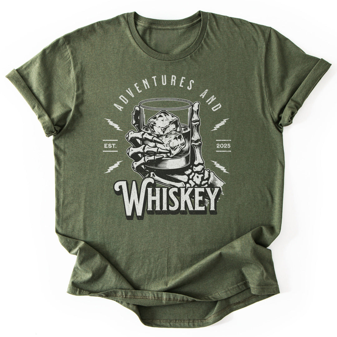 T-Shirt Military Green / S Adventures And Whiskey