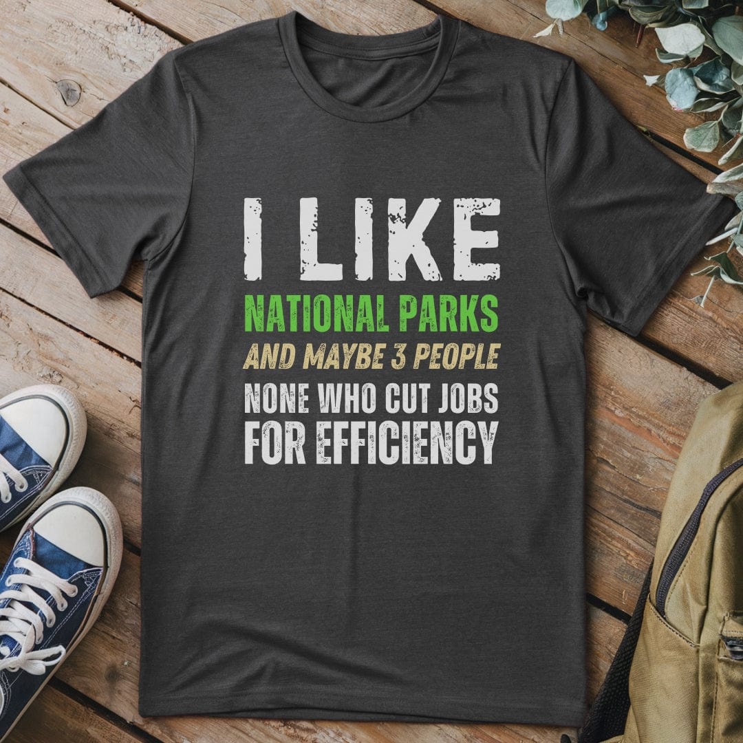 T-Shirt Dark Heather / S I Like National Parks Funny T-Shirt