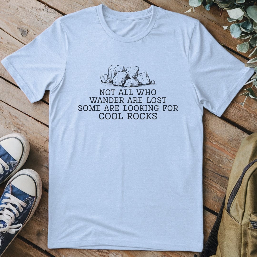 T-Shirt Light Blue / S Looking For Cool Rocks Funny T-Shirt