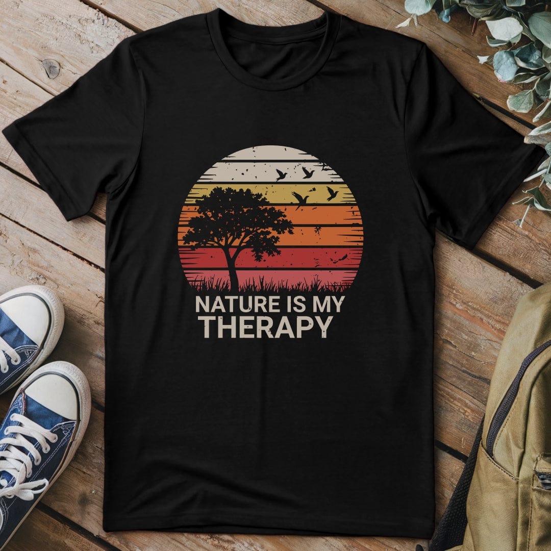 T-Shirt Black / S Nature is my Therapy T-Shirt