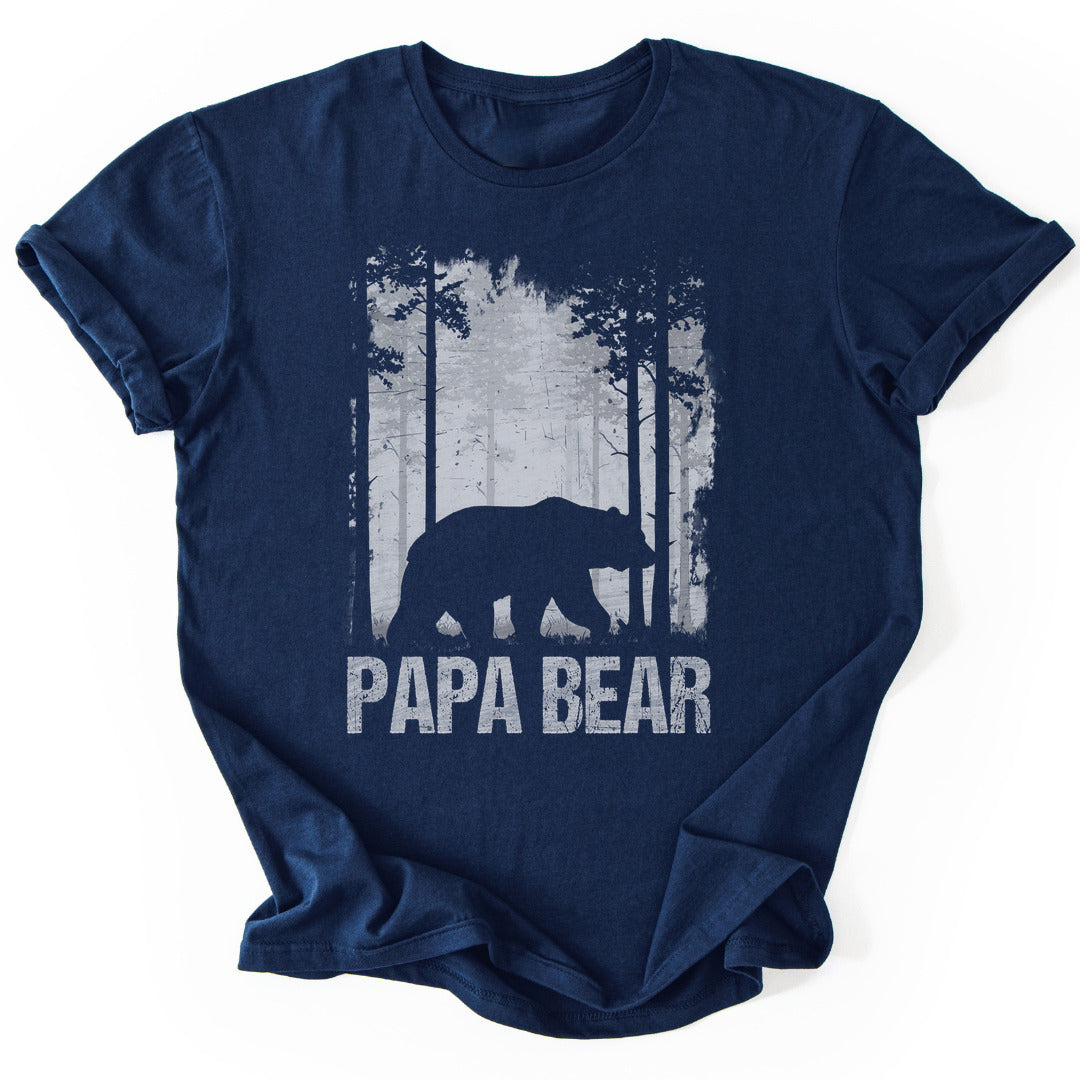 T-Shirt Navy / S Papa Bear in the Wild T-Shirt