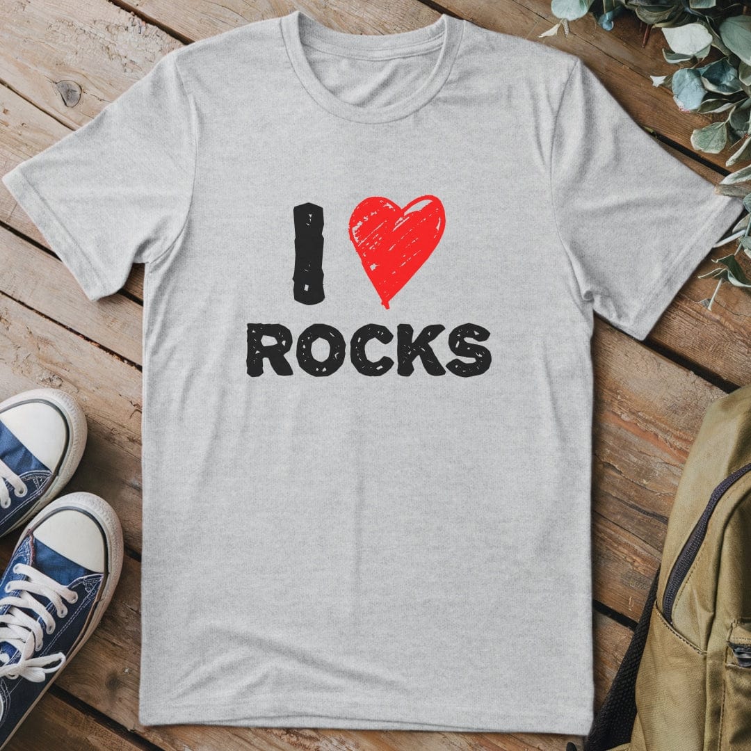 T-Shirt Sport Grey / S I Love Rocks T-Shirt