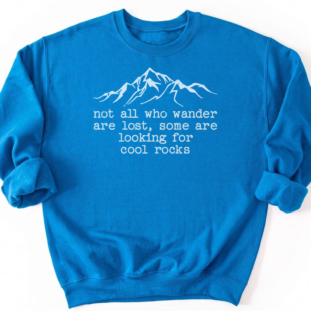 Wanderlust & Rocks Sweatshirt - Sapphire