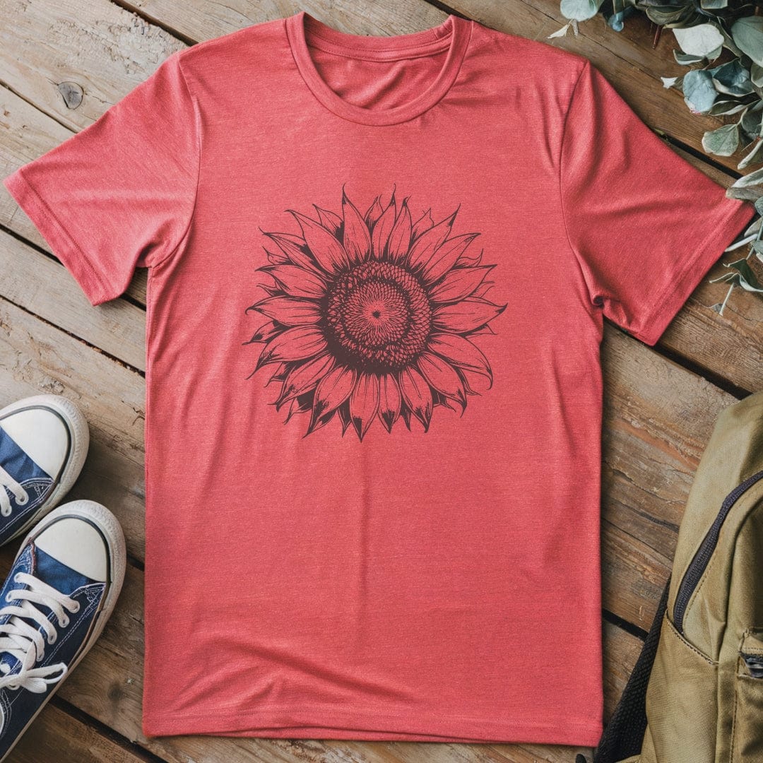T-Shirt Heather Red / S Sunflower T-Shirt