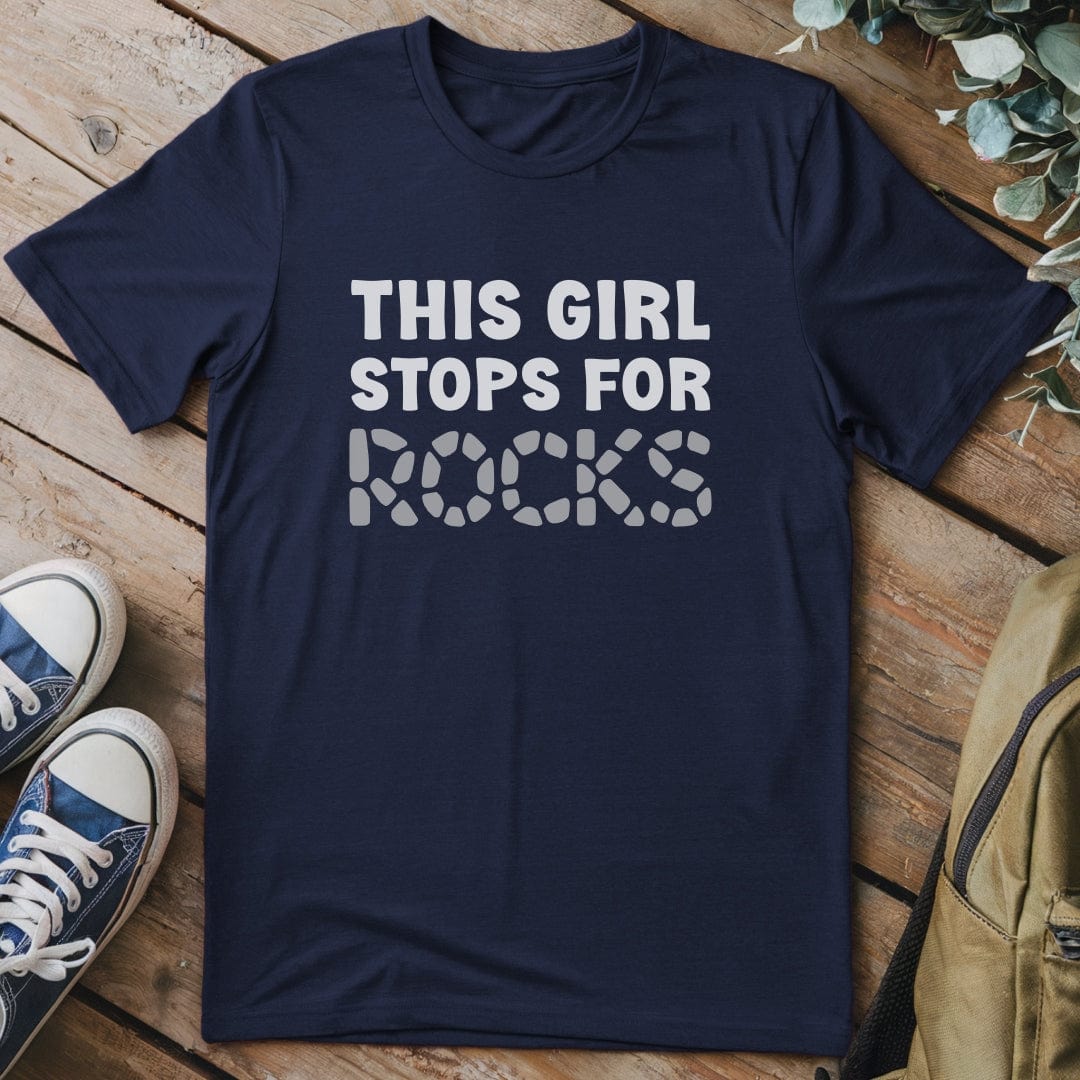T-Shirt Navy / S This Girl - Rock Lover T-Shirt