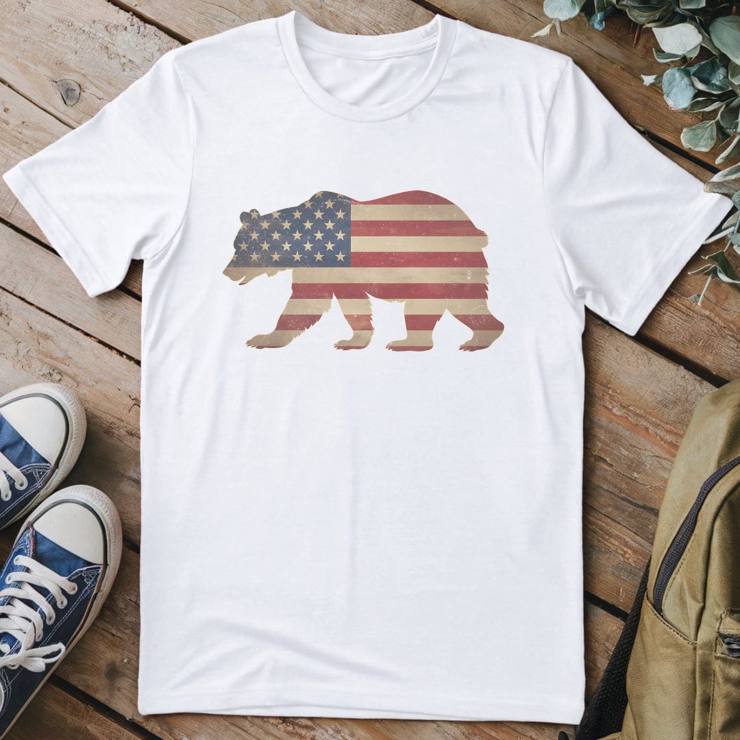 T-Shirt White / S Patriotic Bear T-Shirt