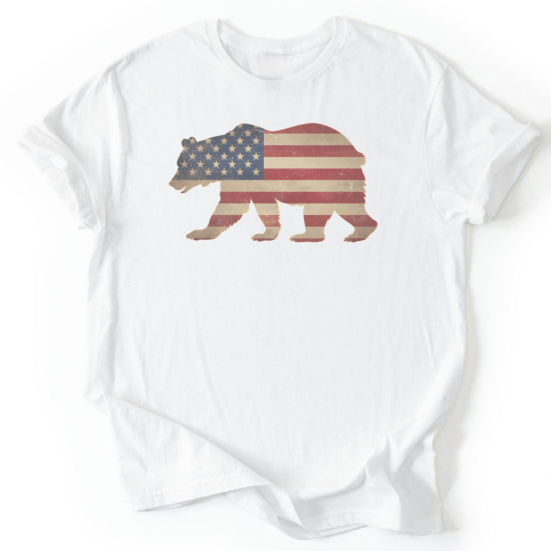 T-Shirt White / S Patriotic Bear T-Shirt