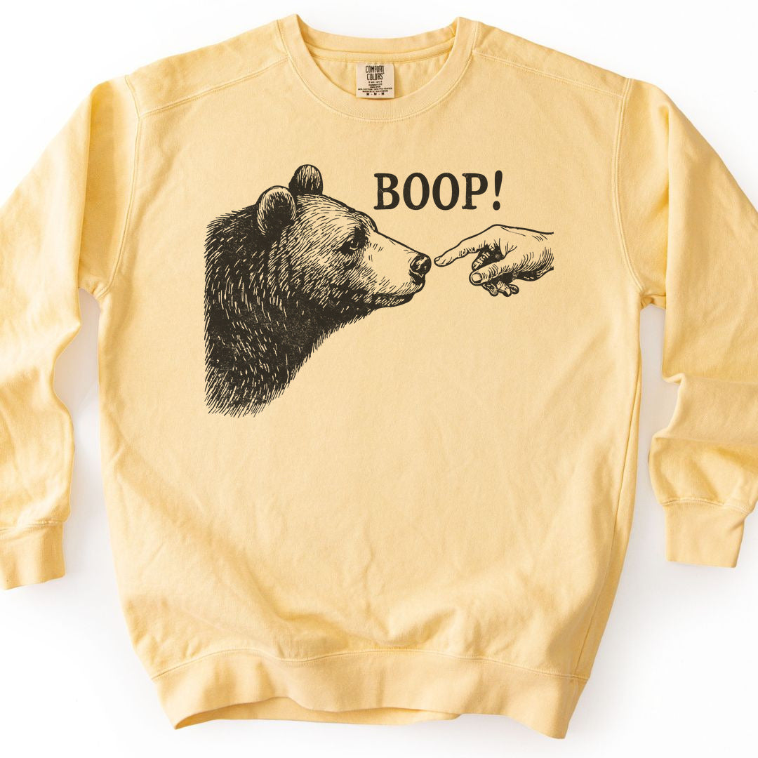 Boop Funny Premium Sweatshirt - Butter