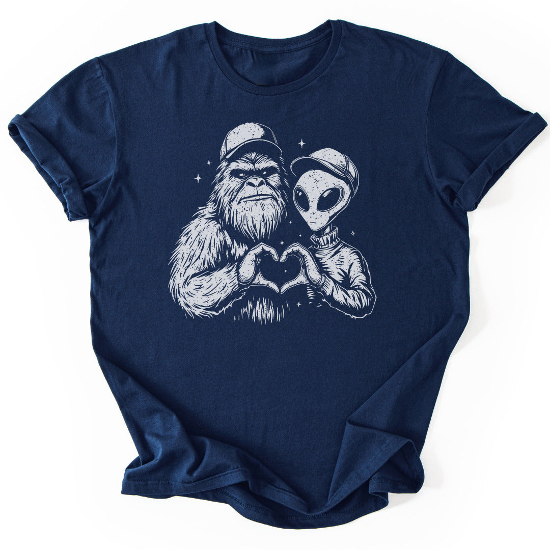 T-Shirt Navy / S We Believe Funny T-Shirt