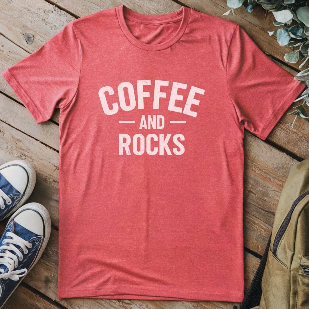 T-Shirt Heather Red / S Coffee & Rocks T-Shirt