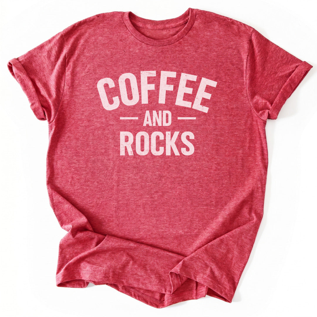 T-Shirt Heather Red / S Coffee & Rocks T-Shirt
