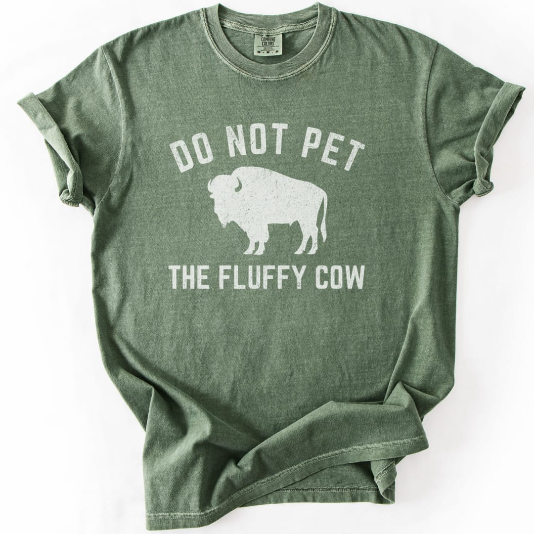T-Shirt Moss / S Fluffy Cow Premium