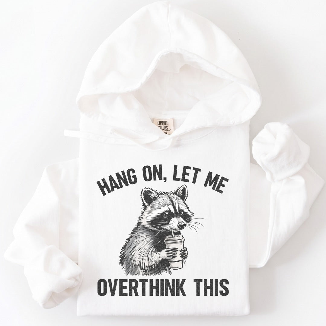 Hoodie White / S Overthinking Funny Premium Hoodie