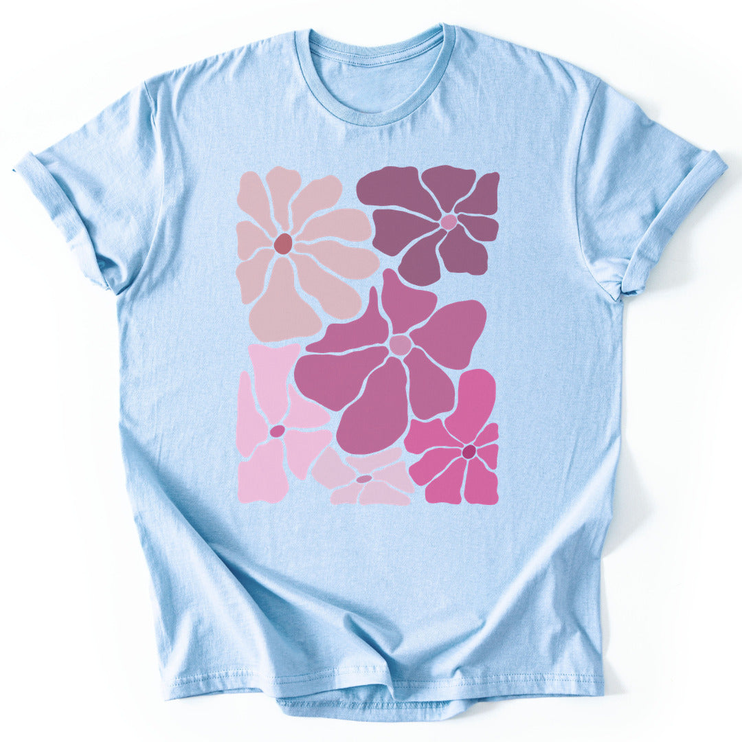 T-Shirt Light Blue / S Flower Power T-Shirt