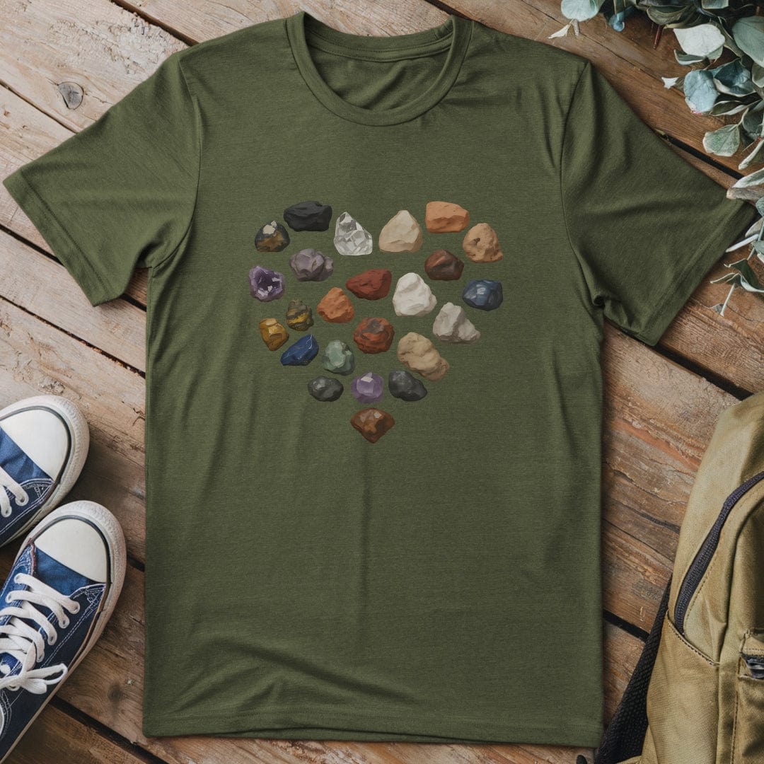T-Shirt Military Green / S Rock Heart T-Shirt