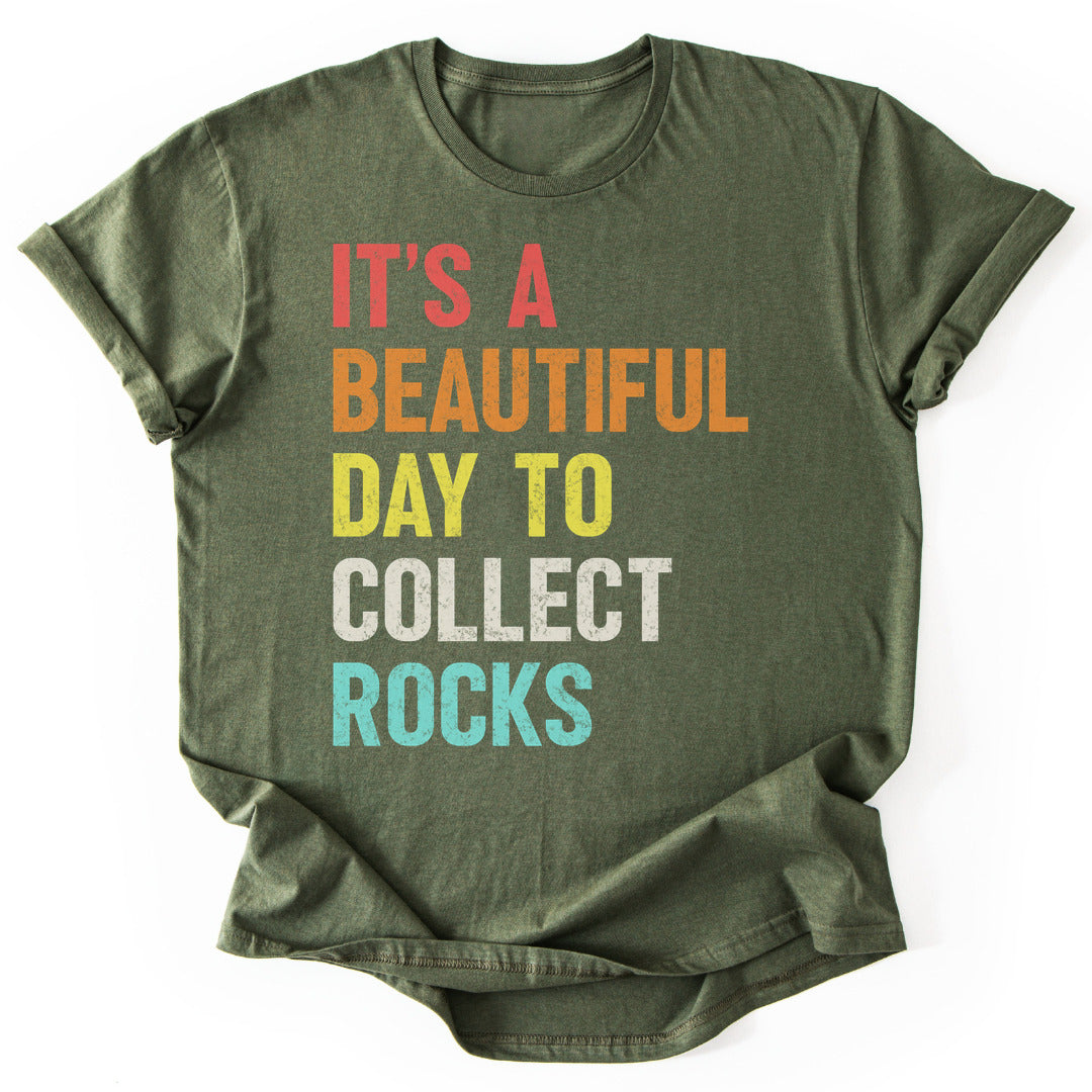 T-Shirt Military Green / S Collecting Rocks T-Shirt
