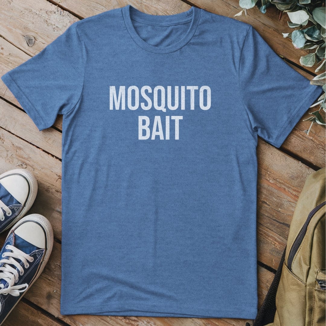 T-Shirt Heather Indigo / S Mosquito Bait Funny T-Shirt