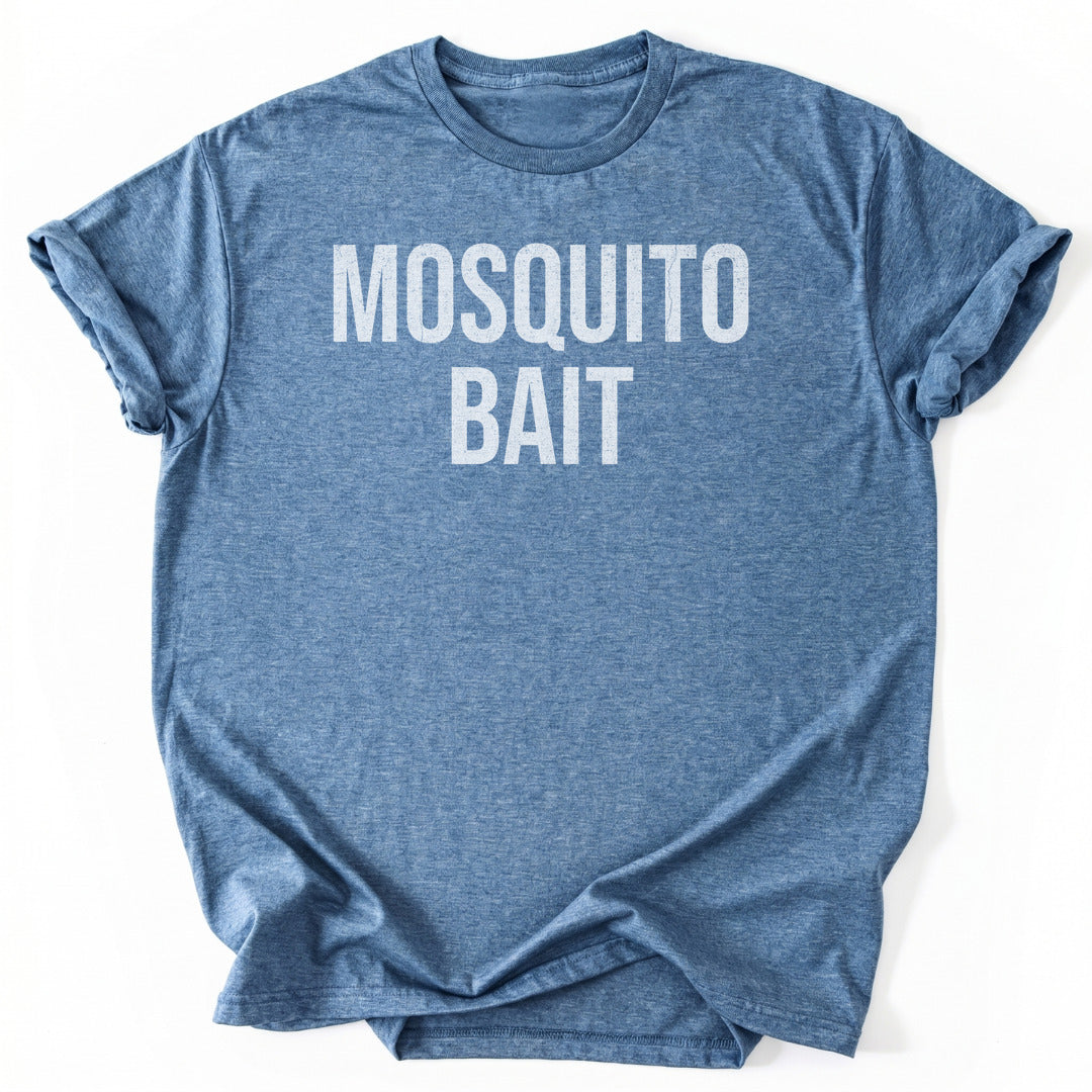 T-Shirt Heather Indigo / S Mosquito Bait Funny T-Shirt