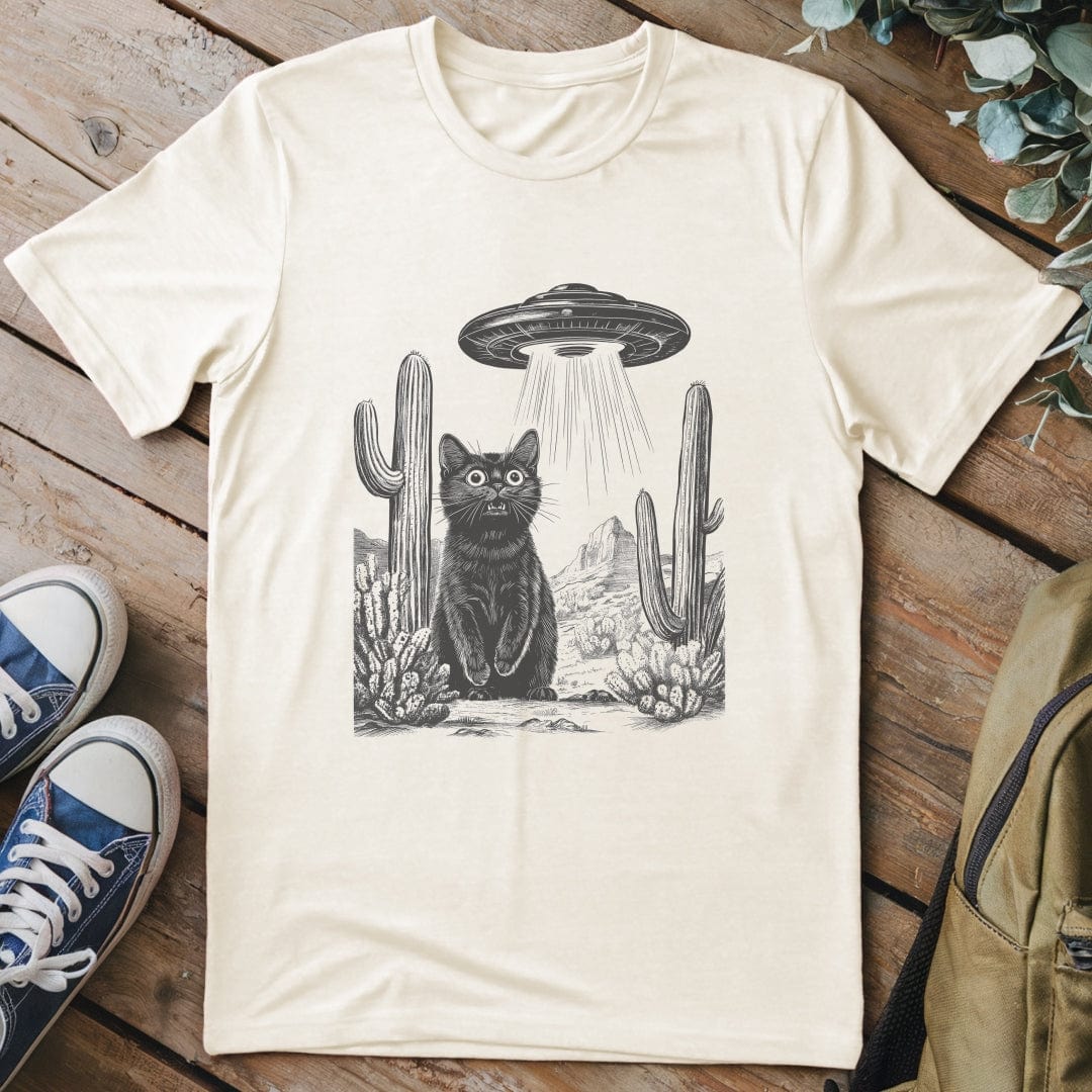 T-Shirt Natural / S Beam Meow Up T-Shirt