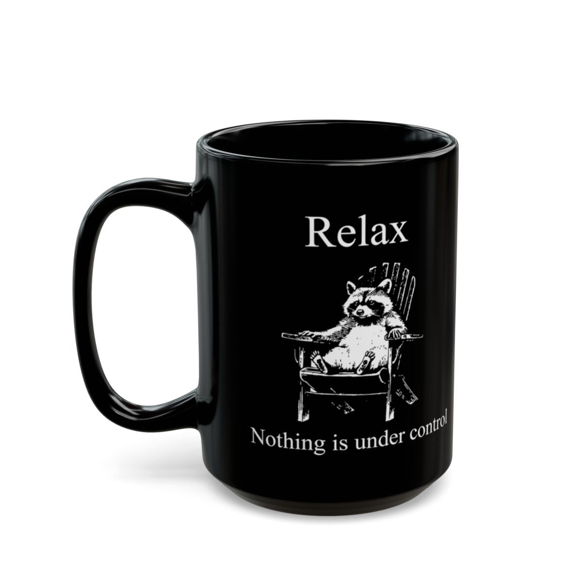 Surrender Black Mug - 15oz black ceramic mug