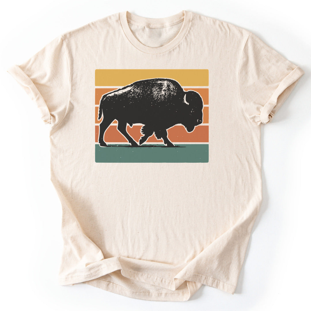 T-Shirt Natural / S Wild Bison T-Shirt