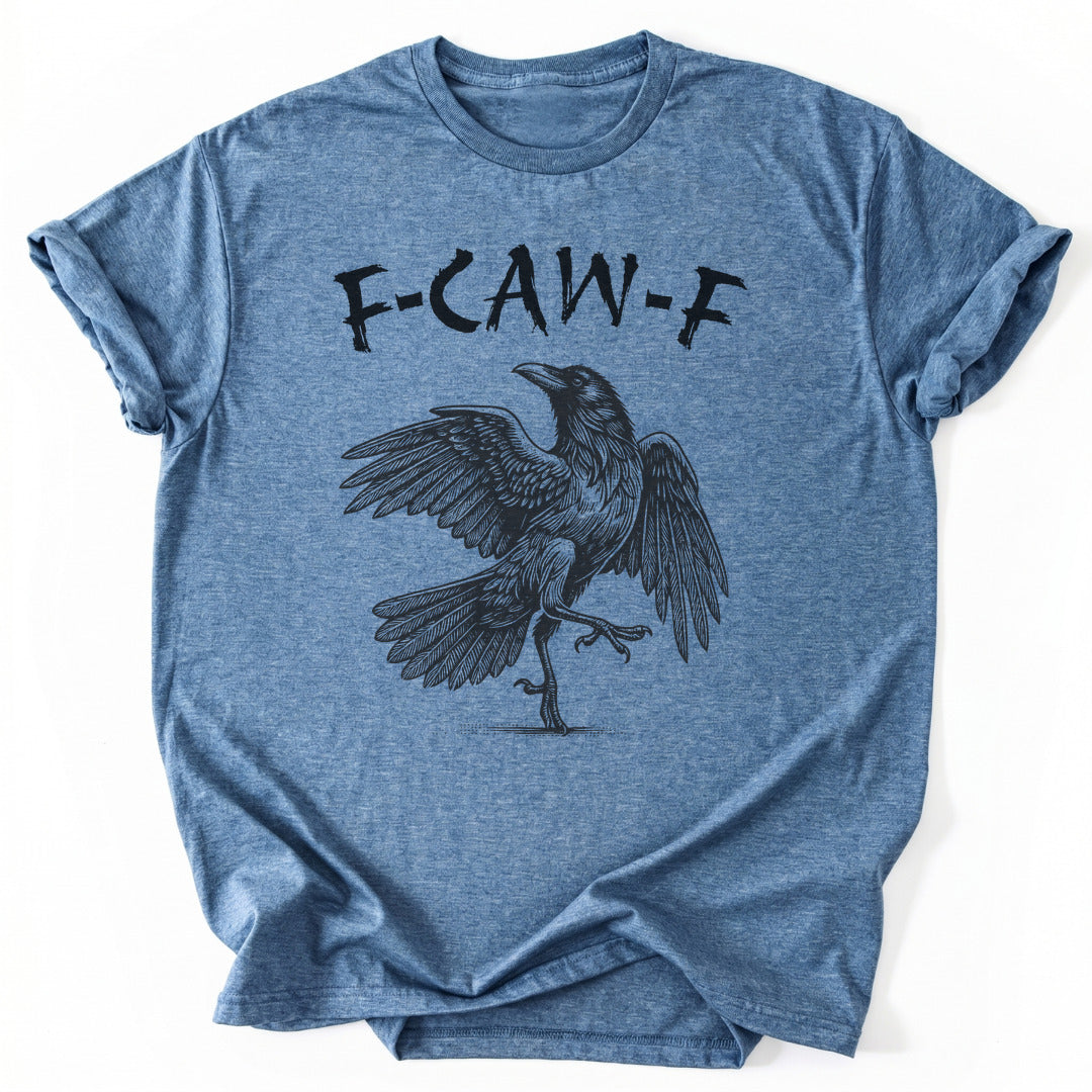 T-Shirt Heather Indigo / S F-CAW-F 2 Funny T-Shirt