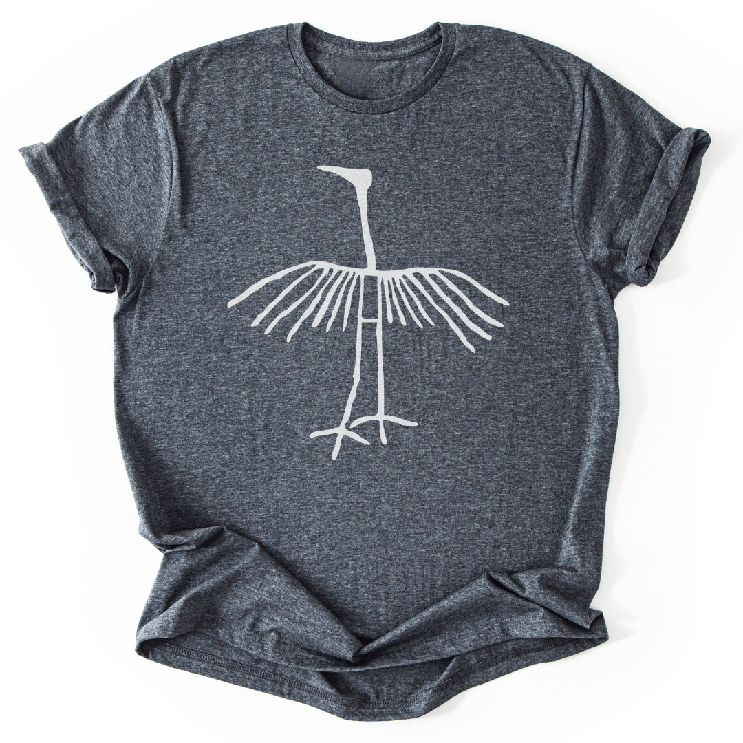 T-Shirt Dark Heather / S Ancient Crane T-Shirt