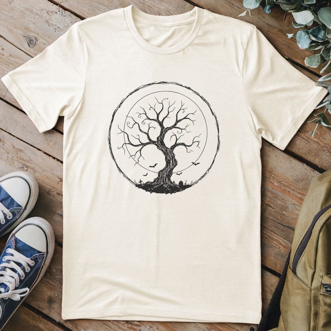 T-Shirt Natural / S Spooky Tree T-Shirt