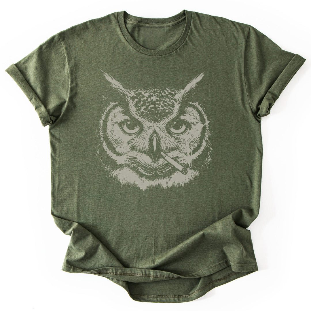 T-Shirt Military Green / S Wisdom Owl T-Shirt