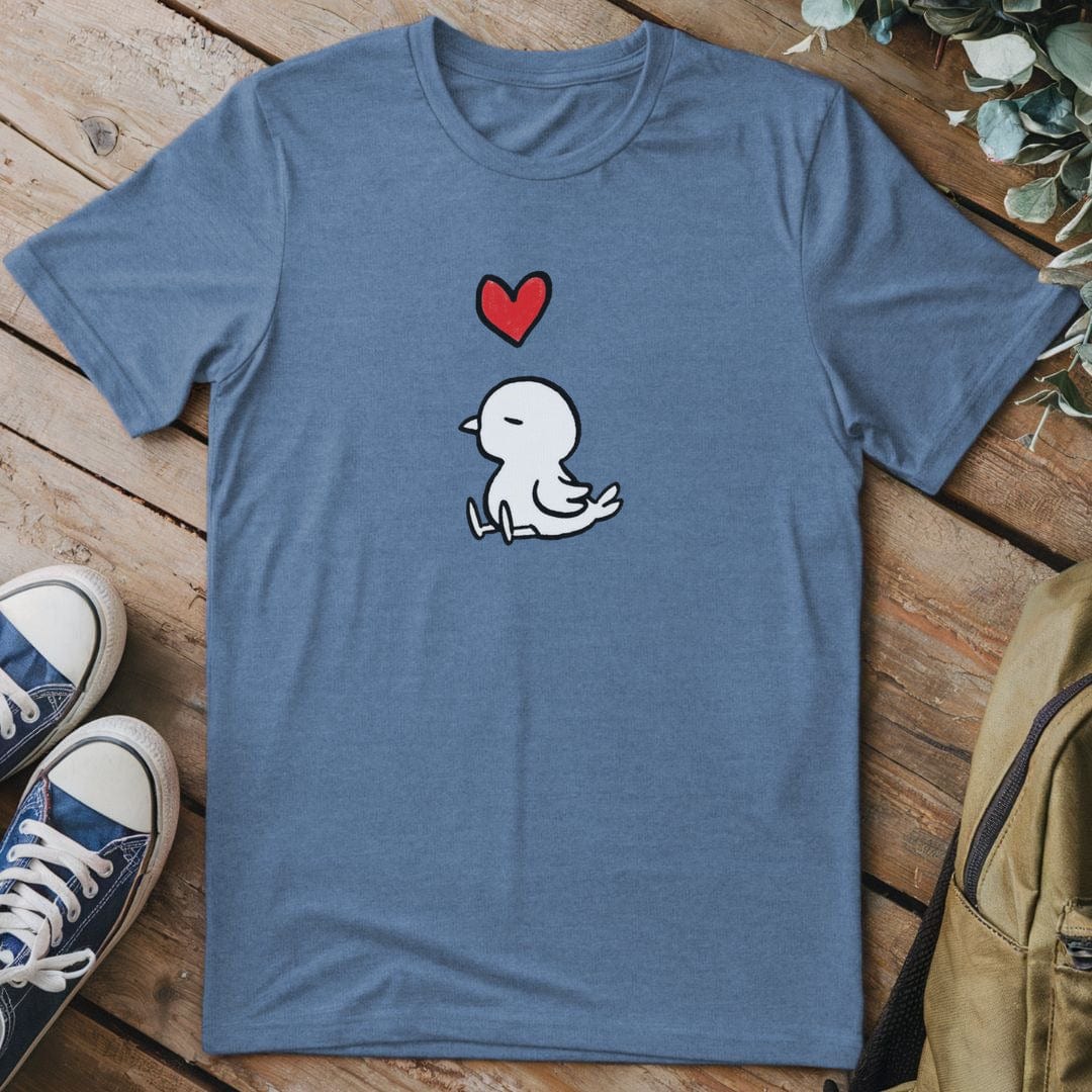T-Shirt Heather Indigo / S Chillin' Bird Love T-Shirt