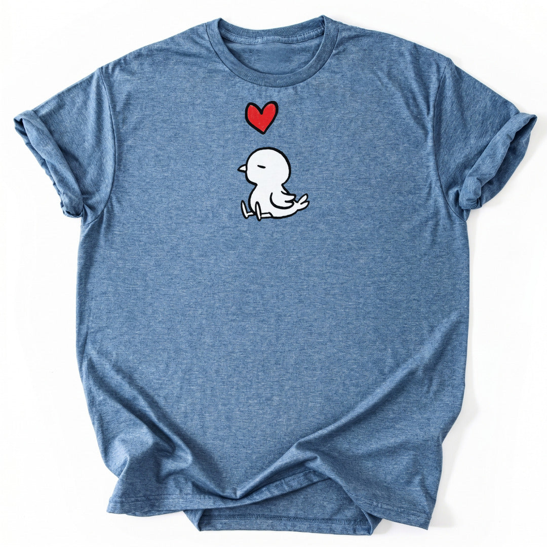 T-Shirt Heather Indigo / S Chillin' Bird Love T-Shirt