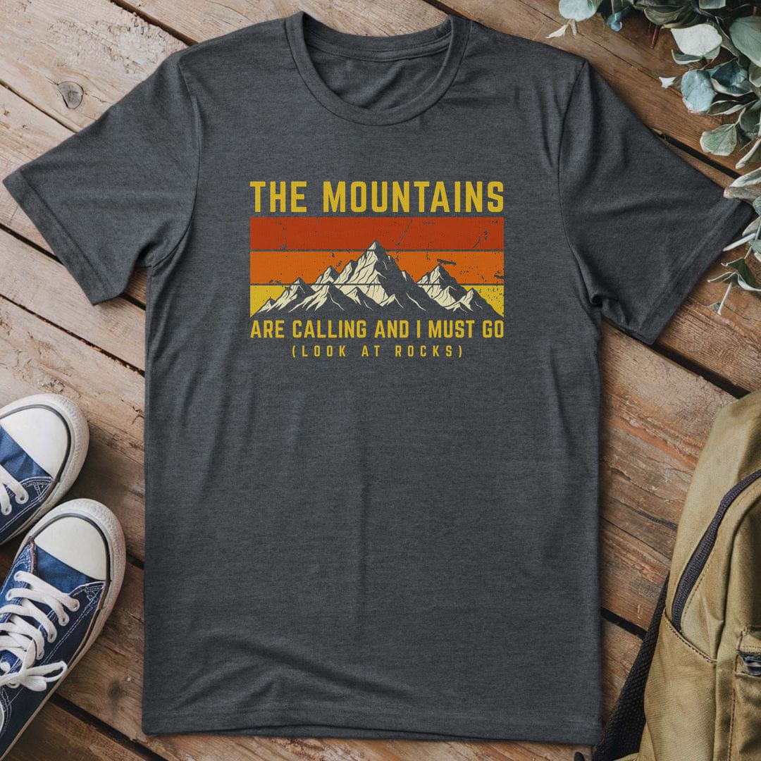 T-Shirt Dark Heather / S Mountain Wanderlust Rocks T-Shirt