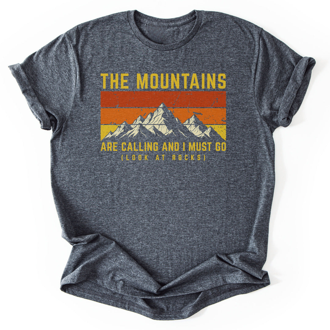 T-Shirt Dark Heather / S Mountain Wanderlust Rocks T-Shirt