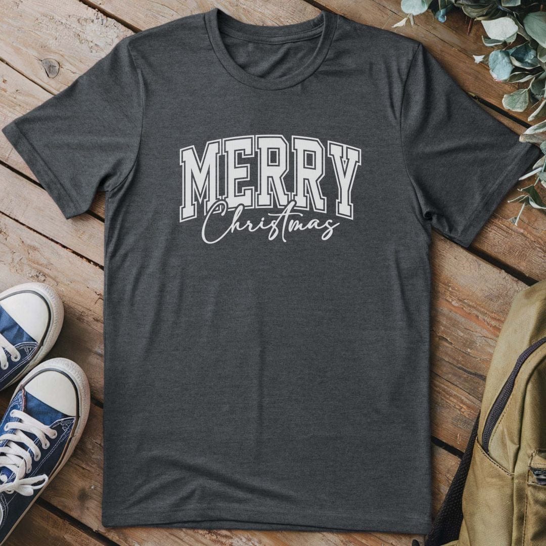T-Shirt Dark Heather / S Merry Vibes Christmas T-Shirt