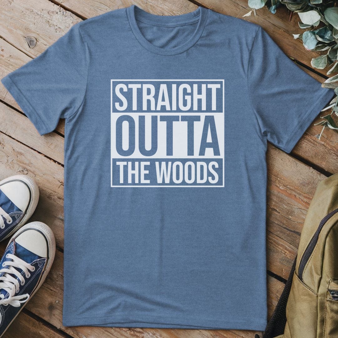 T-Shirt Heather Indigo / S Straight Outta The Woods T-Shirt